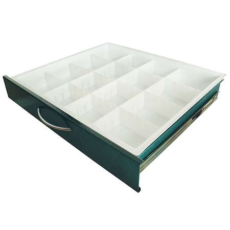 Harloff Standard MDS24 Adjustable Plastic Dividers with Insert Tray, 3 Inch Drawers MD24-TRAYDIV3-S
